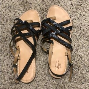Black Strappy Sandals